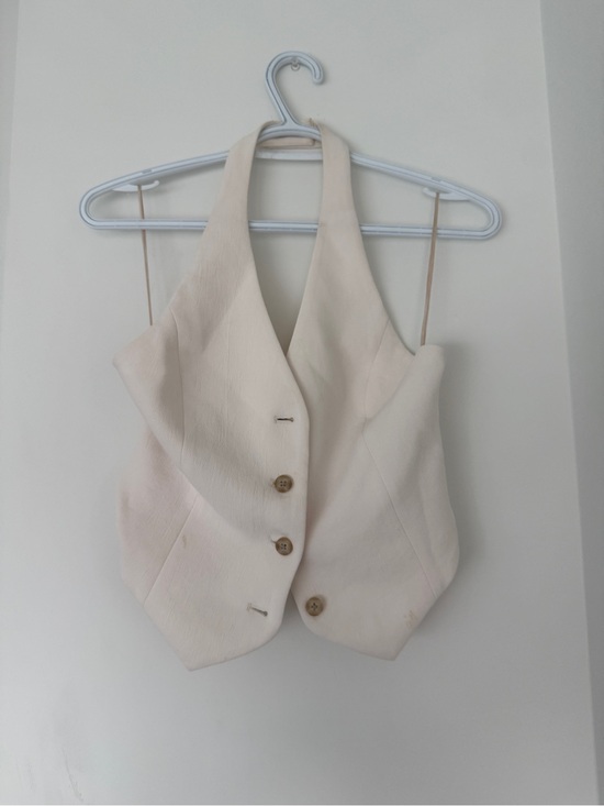 Aritzia Jackets & Blazers - TWO Tops: Aritzia Vest Top (cream) & Garage Tank Top (baby pink)